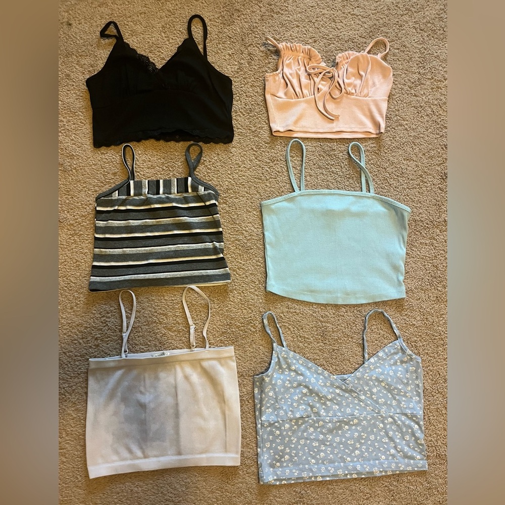 Crop tank top lot